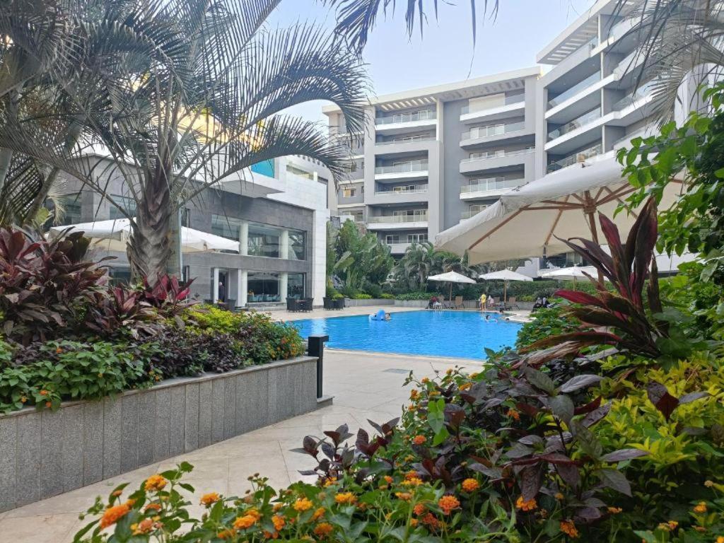 Parkside Boutique 3 Bbr Serviced Apartment - Ocean Blue - Near Airport ไคโร ภายนอก รูปภาพ